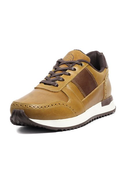 Tenis Cuero Hombre Miel VillabonR VL-3034