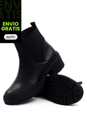 Botín Cuero Mujer Negro VillabonR VSH-5332 VillabonR