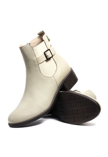 Botines Cuero Mujer Beige VillabonR VSH-5330