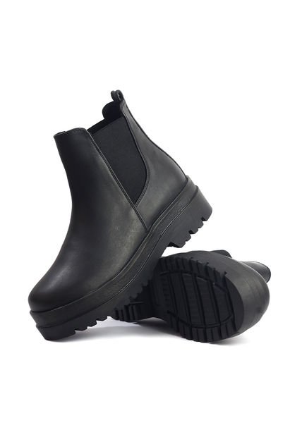 Botines Cuero Mujer Negro VillabonR VBA-5737