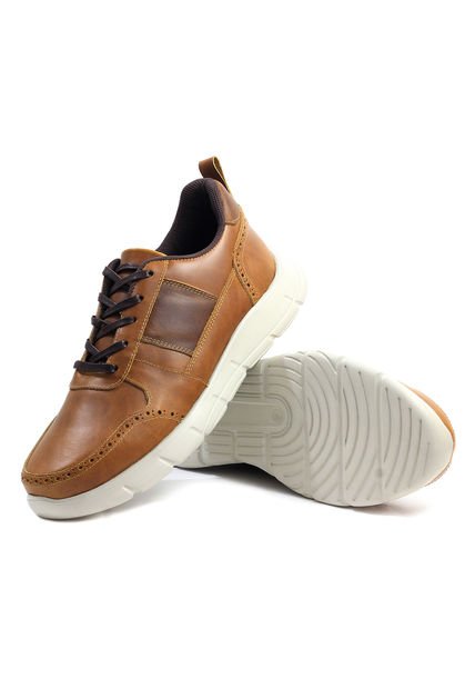 Tenis Cuero Hombre Miel VillabonR VL-3031C-A
