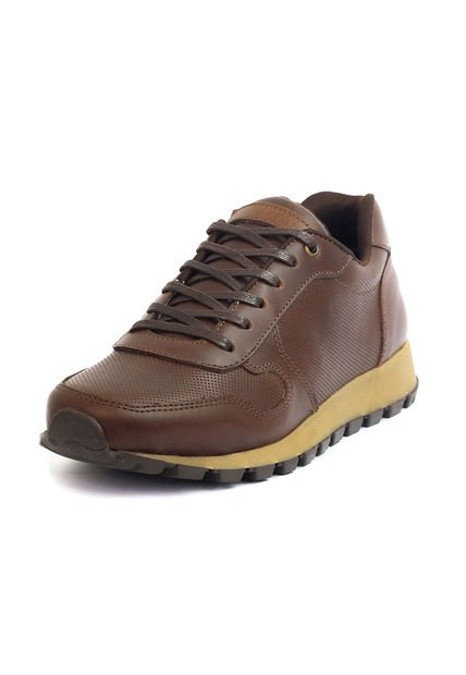 Tenis Hombre Cuero Cafe VillabonR VP-3031C-A