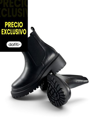 Botines Cuero Mujer Negro VillabonR VMY-9035 VillabonR
