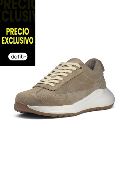Tenis Cuero VillabonR VSA-4082 Beige
