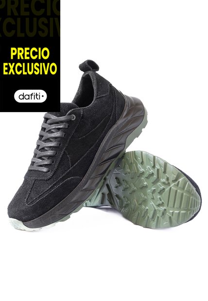 Tenis Cuero VillabonR VSA-4080 Negro