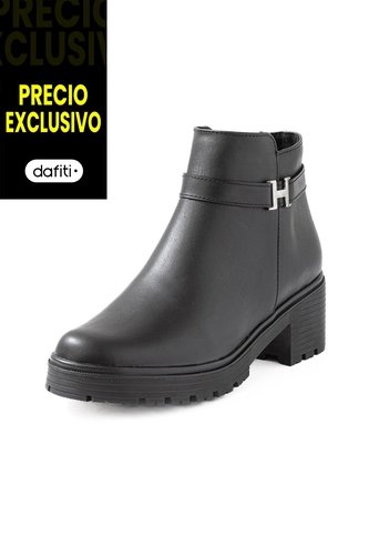 Botin Cuero Mujer Negro VillabonR VRB-3036 VillabonR