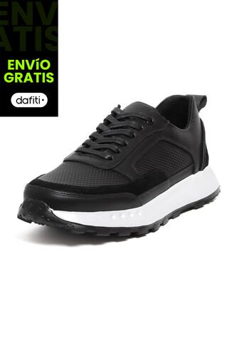 Tenis Cuero Negro VillabonR VTS-8042 VillabonR