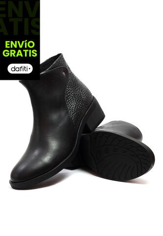 Botin Cuero Mujer Negro VillabonR VBP-5005 VillabonR