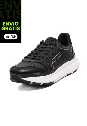 Tenis Cuero Hombre Negro VillabonR VD-3035 VillabonR
