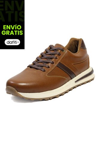 Tenis Cuero Hombre Miel VillabonR VATR-3017 VillabonR