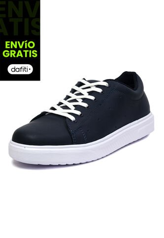 Tenis Cuero Hombre VillabonR VT-3020 Azul VillabonR
