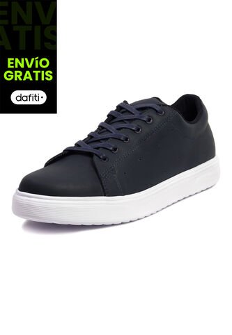 Tenis Cuero Hombre VillabonR VT-3018 Azul VillabonR