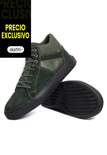 Teni Bota Moda Cuero Hombre Gris VillabonR VF-3033
