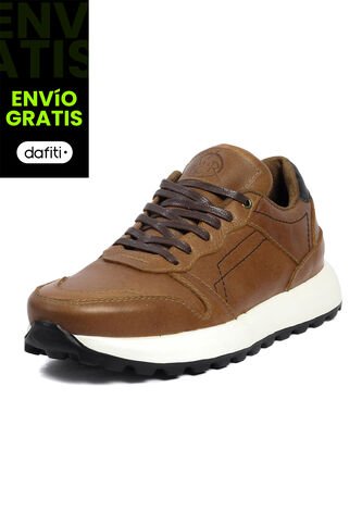 Tenis Cuero Hombre Miel VillabonR VD-3031 VillabonR