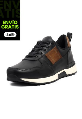 Tenis Cuero Hombre Negro VillabonR VL-3036 VillabonR