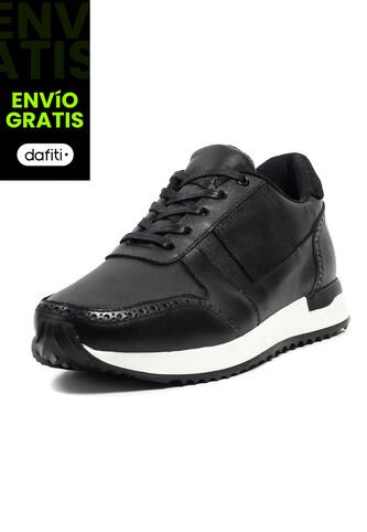Tenis Cuero Hombre Negro VillabonR VL-3033 VillabonR