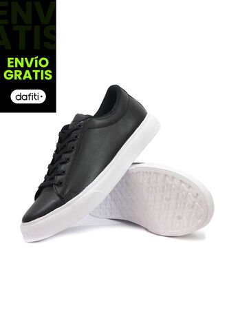 Tenis Cuero Hombre VillabonR VT-3019 Negro VillabonR