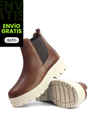 Botines Cuero Mujer Cafe VillabonR VBA-5736 VillabonR