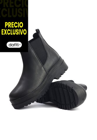 Botines Cuero Mujer Negro VillabonR VBA-5737 VillabonR