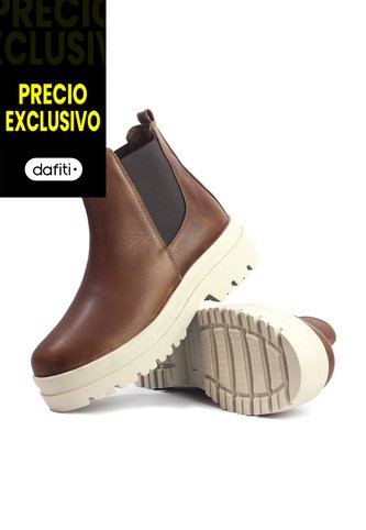 Botines Cuero Mujer Cafe VillabonR VBA-5736 VillabonR