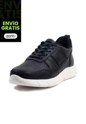 Tenis Cuero Hombre Negro VillabonR VL-3030C-A VillabonR