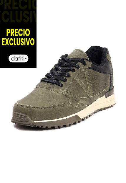 Tenis Hombre Cuero Verde VillabonR VA-3010C-A