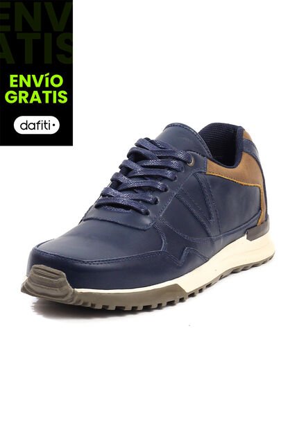 Tenis Hombre Cuero Azul VillabonR VA-3009C-A