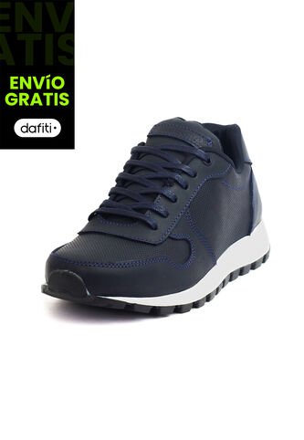 Tenis Hombre Cuero Azul VillabonR VP-3032C-A VillabonR