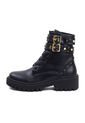 Botas Cuero Mujer Negro VillabonR VDM-5057 Correas Taches de VillabonR