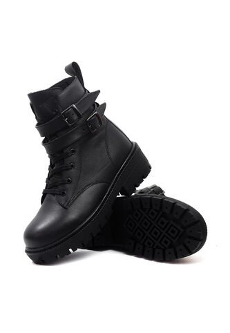 Botas Cuero Negro VillabonR VDM-5055 Correas VillabonR