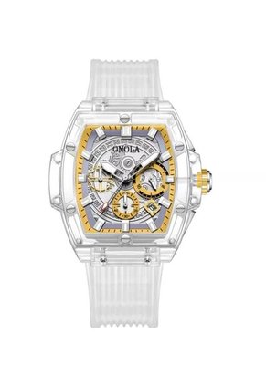 Reloj Onola 6811 Cronógrafo Fondo Amarillo - Transparente