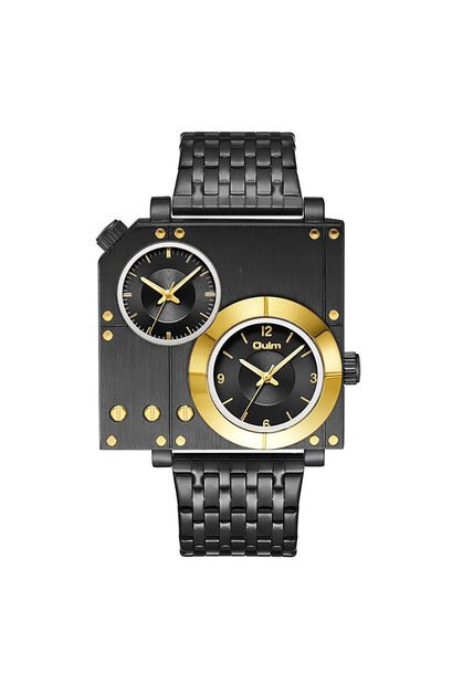 Reloj OULM 9525 Multi Analogo Tablero Negro - Negro