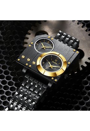 Reloj OULM 9525 Multi Analogo Tablero Negro - Negro
