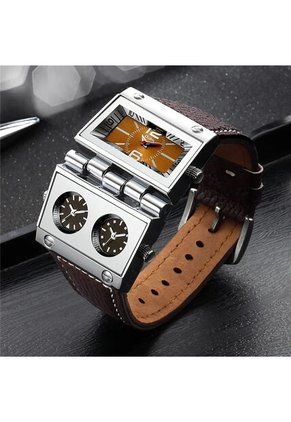 Reloj OULM 9525 Multi Analogo Tablero Cafe - Cafe