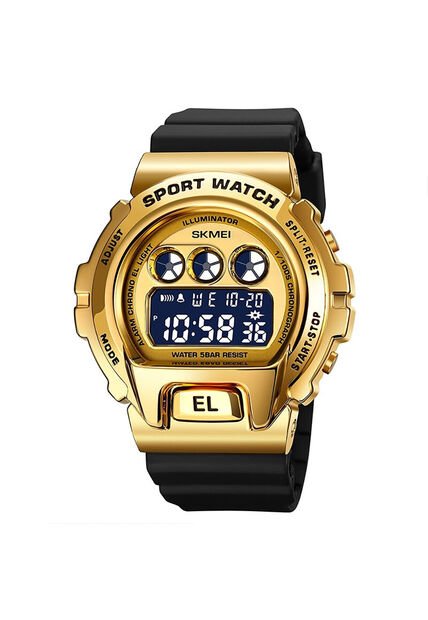 Reloj Skmei 1905 Digital Carcasa Dorada - Negro