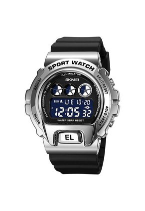 Reloj Skmei 1905 Digital Carcasa Plata - Negro