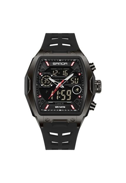 Reloj Hombre Sven 6235 Dual Time - Negro