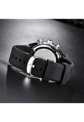 Reloj Scottie 9253 Cronógrafo Carcasa Plata - Negro