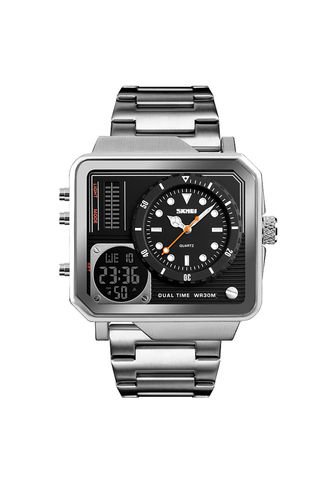 Reloj Skmei 1392 Dual Time - Plata Vintage Accessories