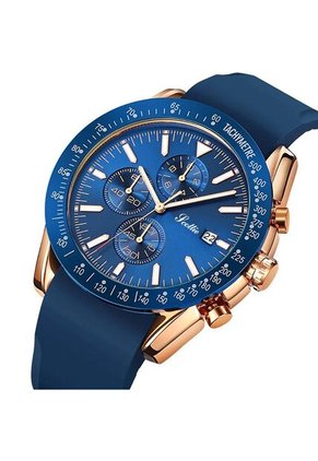 Reloj Scottie 9253 Cronógrafo Carcasa Bronce - Azul