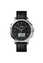 Reloj Scottie 1652 Dual Time Bisel Plata - Negro de Vintage Accessories