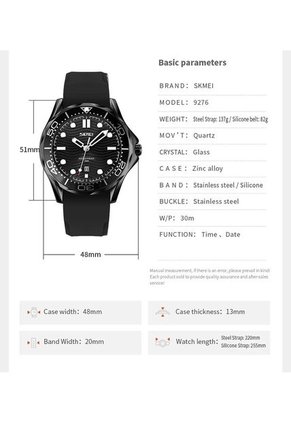 Reloj Casual Skmei 9276 Fondo Negro - Negro