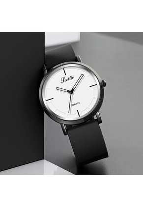 Reloj Scottie 2050 Minimalista Tablero Blanco - Negro