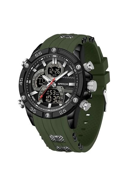 Reloj Hombre Sven 6162 Dual Time - Verde