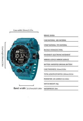 Reloj Hombre Sven 6229 Digital - Azul