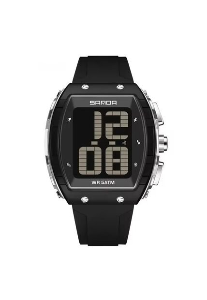 Reloj Hombre Sven 6222 Bisel Plata - Negro