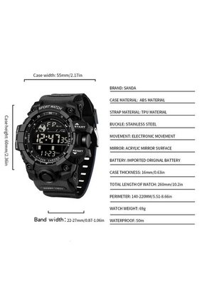 Reloj Hombre Sven 6229 Digital - Negro