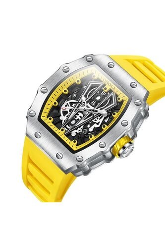 Reloj Onola 3826 Skeleton - Amarillo Vintage Accessories