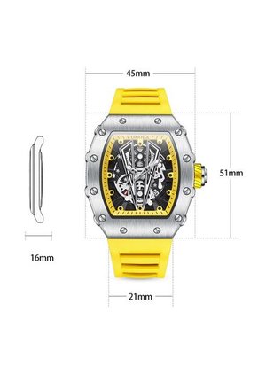Reloj Onola 3826 Skeleton - Amarillo