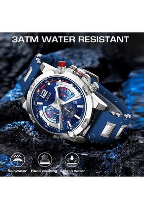 Reloj Lige 98135 Cronógrafo Tablero Azul - Plata